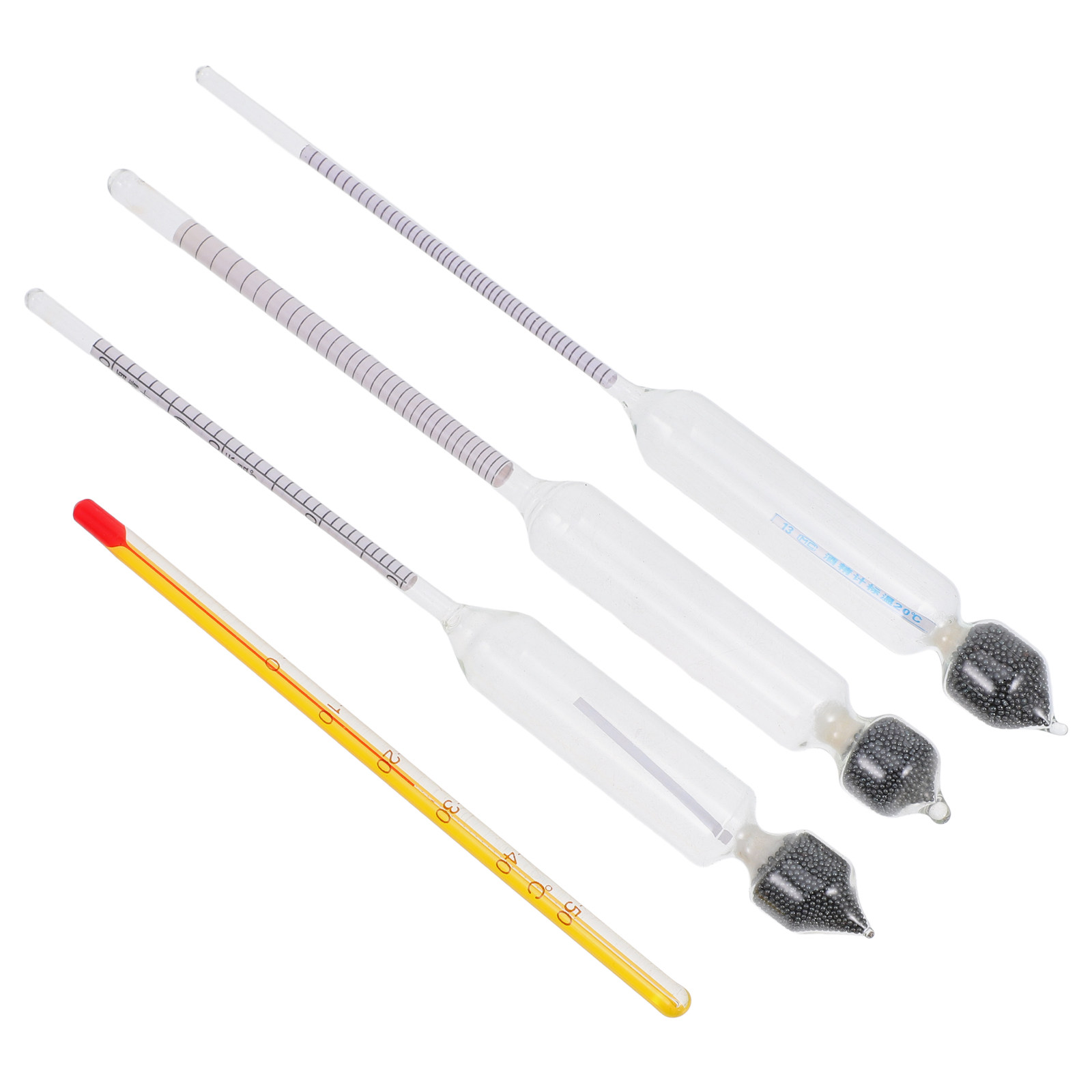 Wine Beer And Cider - 3Pcs Triple Scale Hydrometer Alcohol Meter