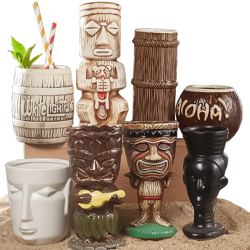 60 Type Hawaiian Tiki Mug Cera - Wine Beer Type recension och pris