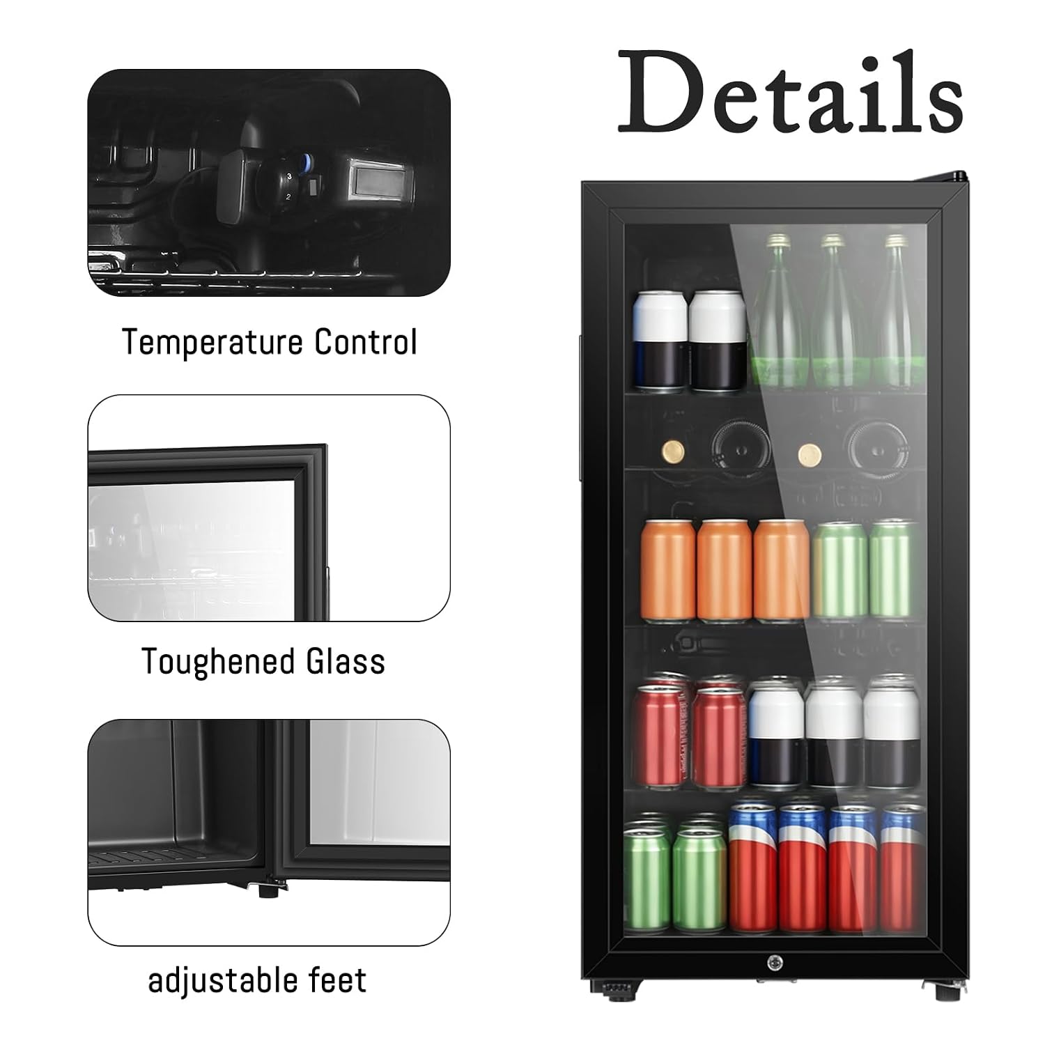4.5 cu.ft Beverage Refrigerato - Wine Beer Cooler Fridge recension och pris