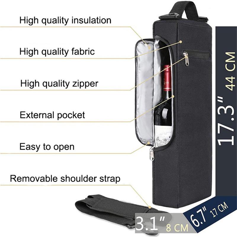 Black Golf Cooler Bag Wine Bee - Wine Beer Type recension och pris