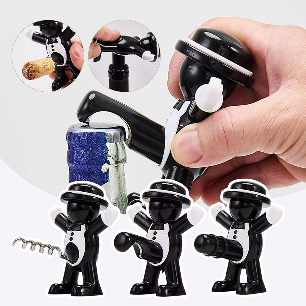 Black Cool Man Bottle Opener E - Wine Beer Opener recension och pris