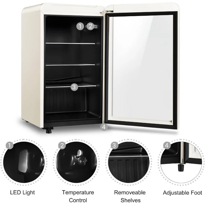 Retro Beverage Refrigerator Co - Wine Beer Mini Fridge recension och pris