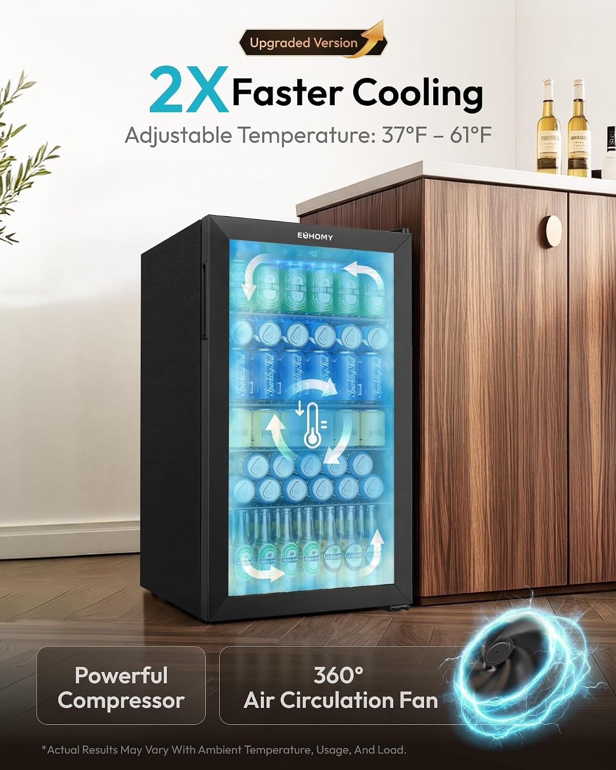 Mini Fridge 130 Can Beverage C - Wine Beer Mini Fridge recension och pris