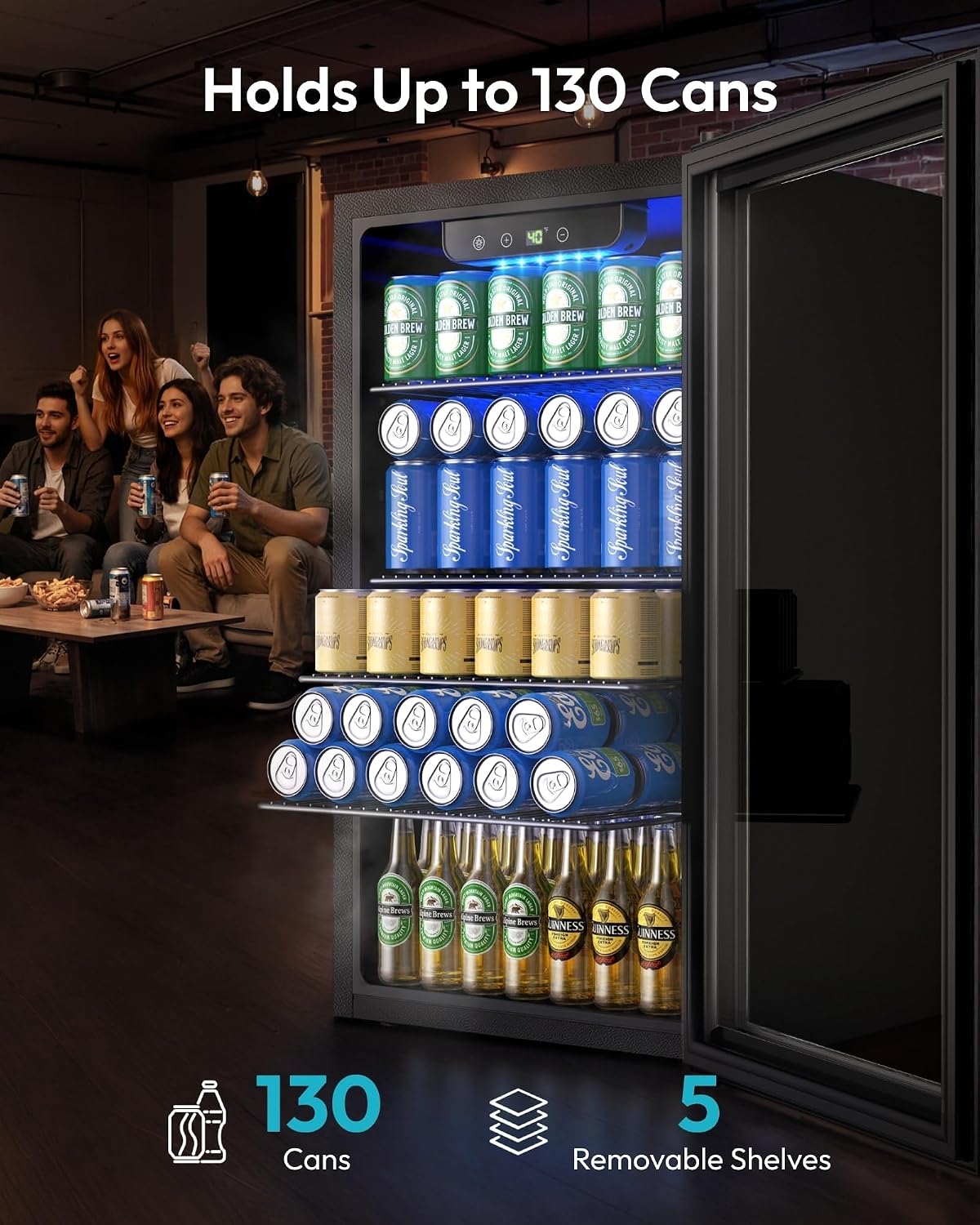 Mini Fridge 130 Can Beverage C - Wine Beer Mini Fridge recension och pris