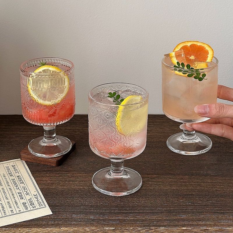 4pcs Set Vintage Embossed Mixe - Wine Mix With Beer recension och pris