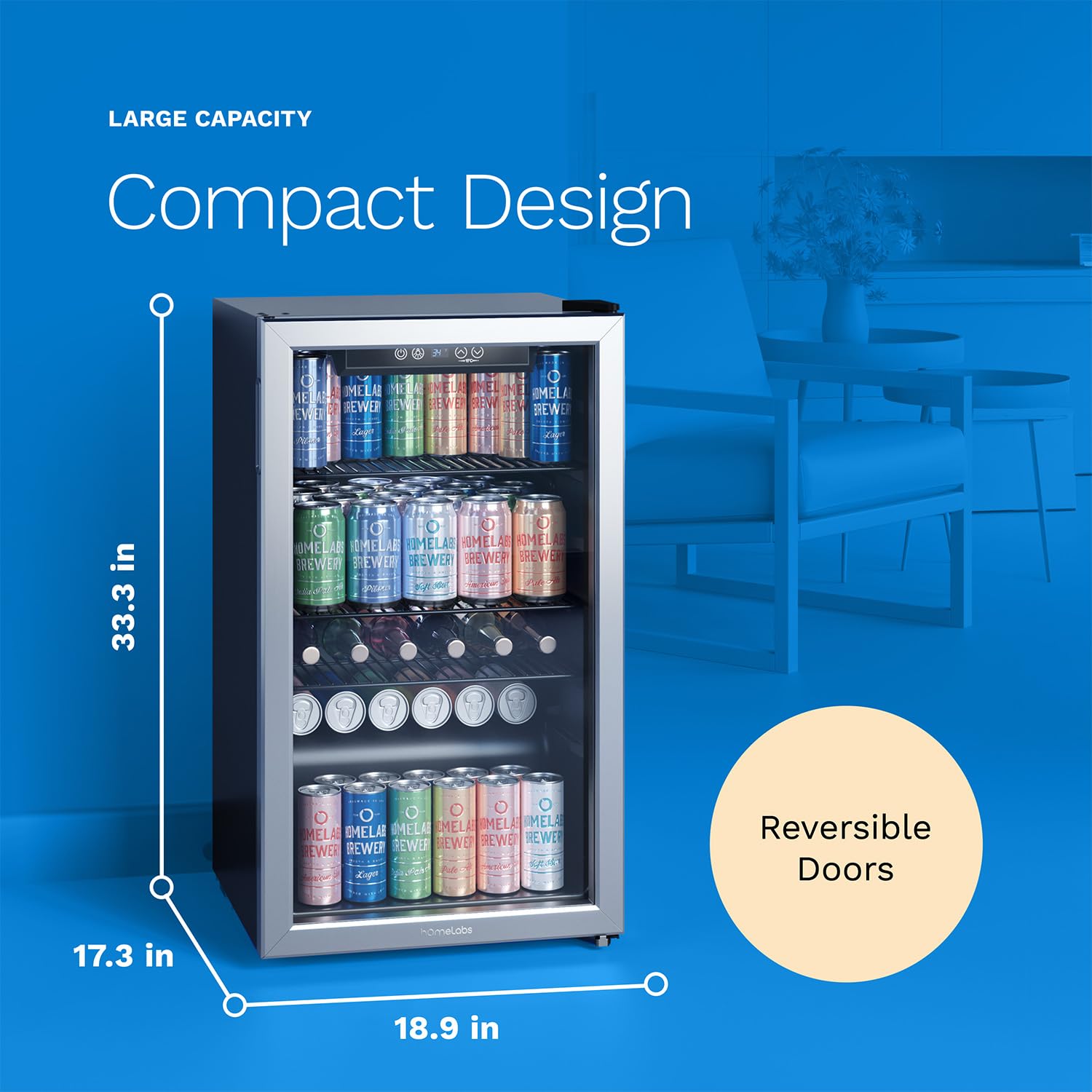 Beverage Refrigerator & Cooler - Wine Beer Mini Fridge recension och pris