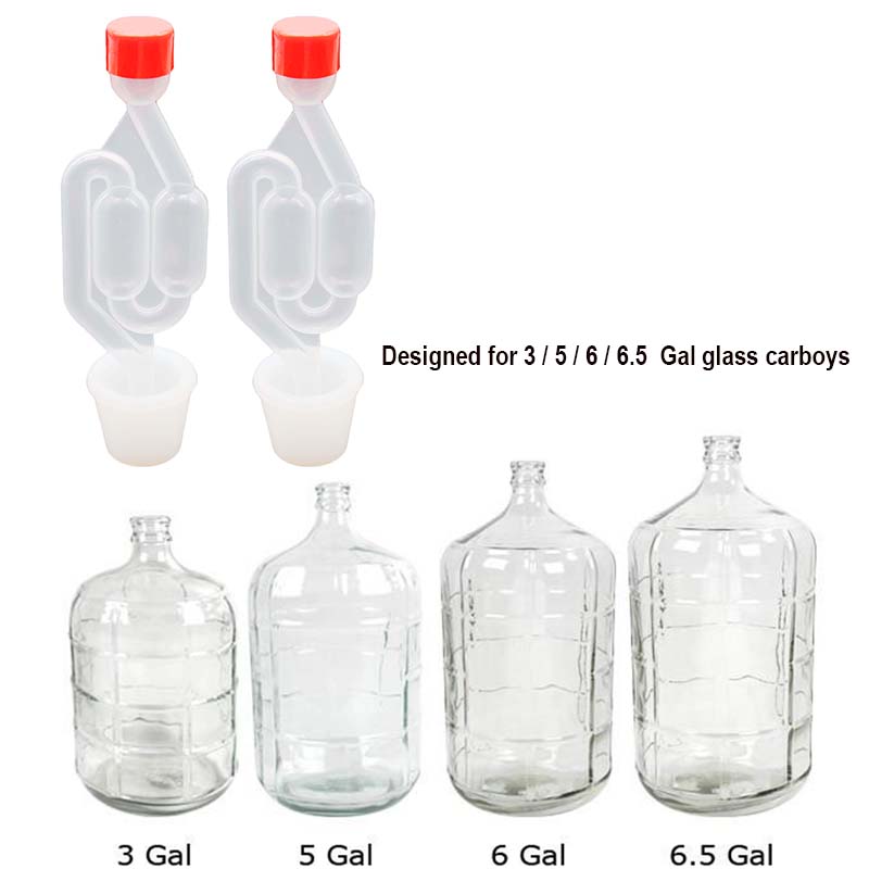 S Type Twin Bubble Airlock and - Wine Beer Type recension och pris