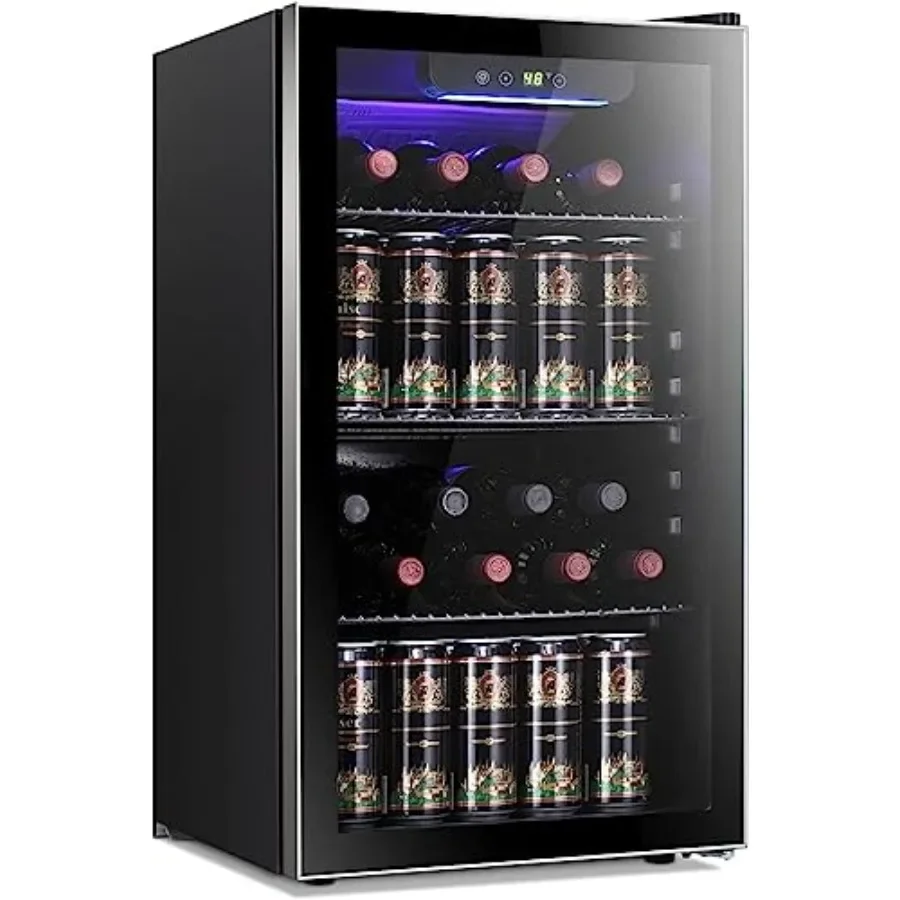 26 Bottle 130 Can Wine Cooler/ - Wine Beer Cooler Fridge recension och pris