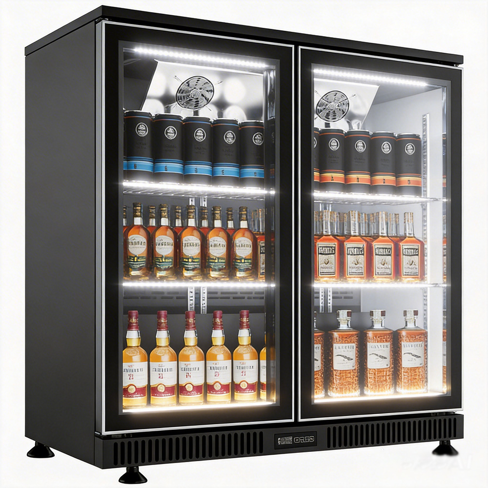 CE/RoHS 2 Door Bar Fridge 200L - Wine Beer Mini Fridge recension och pris