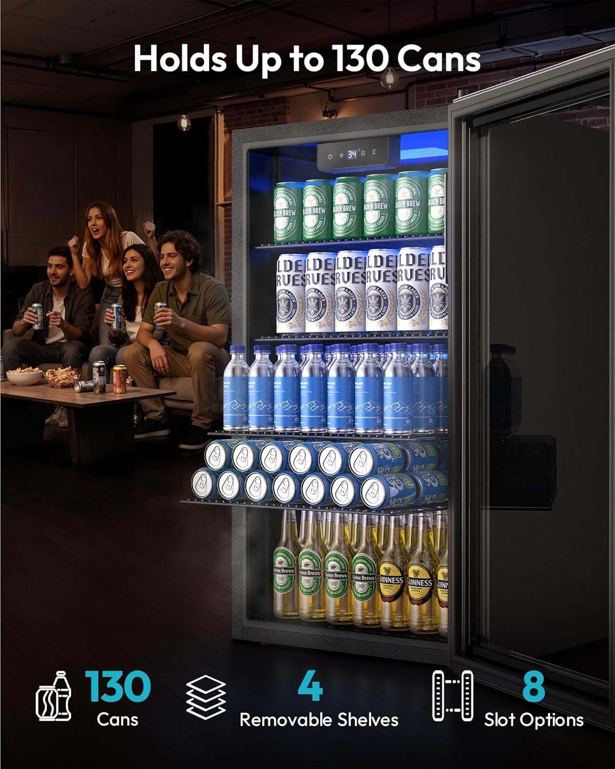 Mini Fridge 130 Can Beverage R - Wine Beer Mini Fridge recension och pris