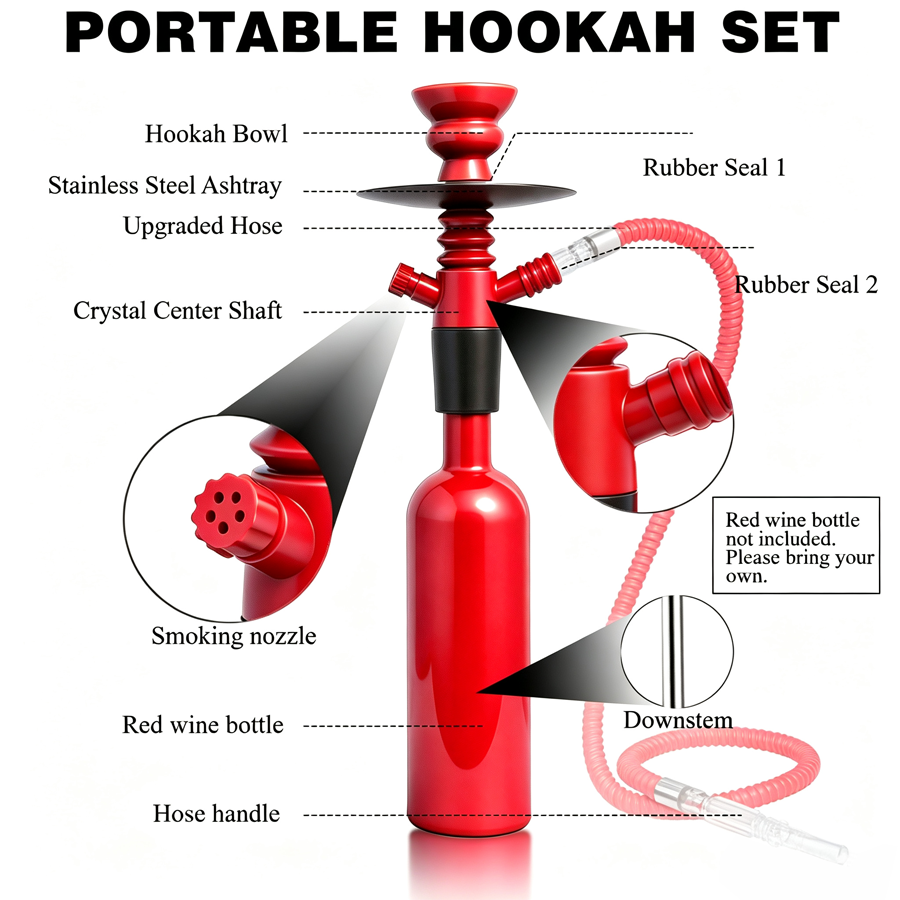 Portable Wine Bottle Hookah St - Wine Beer Type recension och pris