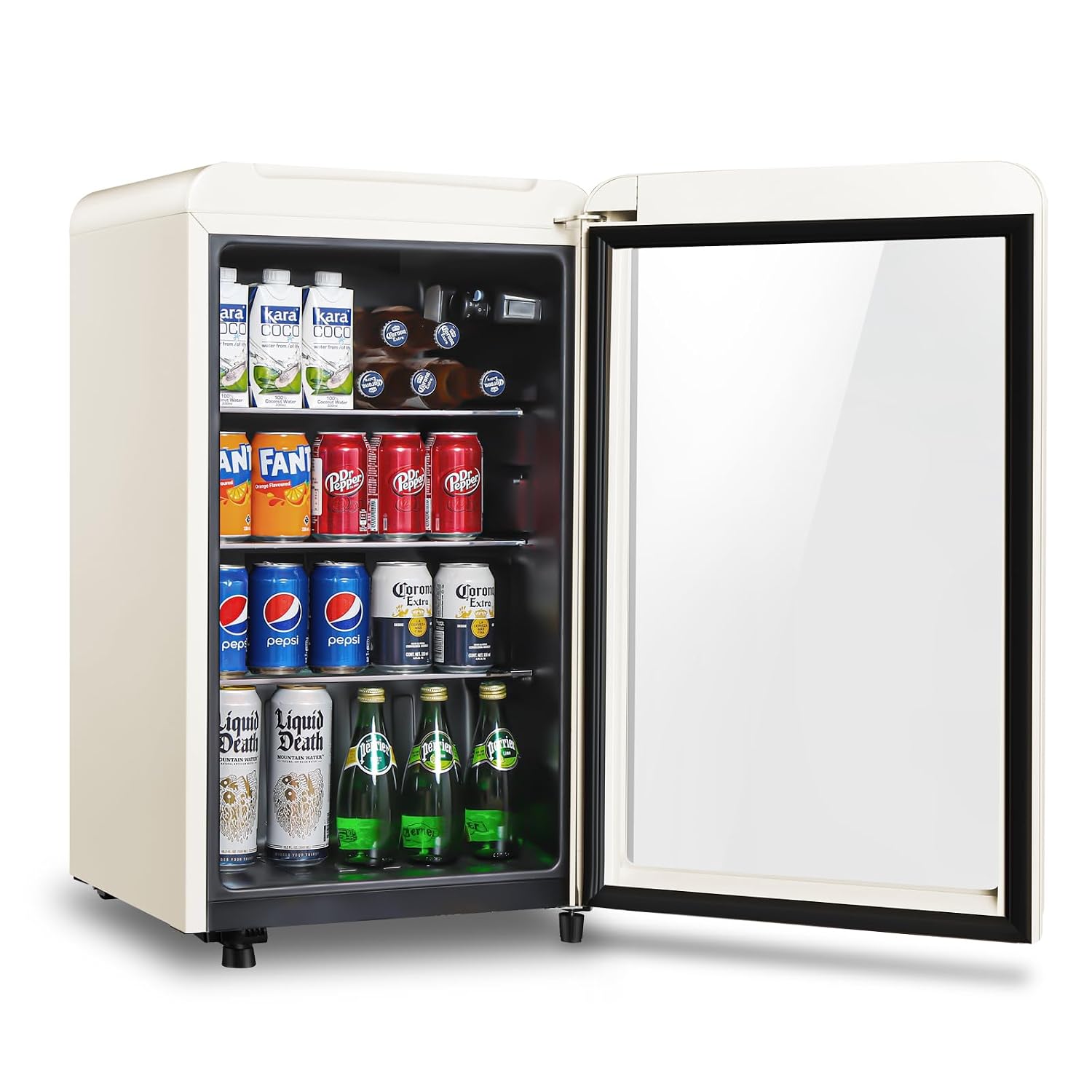 Retro Beverage Refrigerator, 3 - Wine Beer Mini Fridge recension och pris