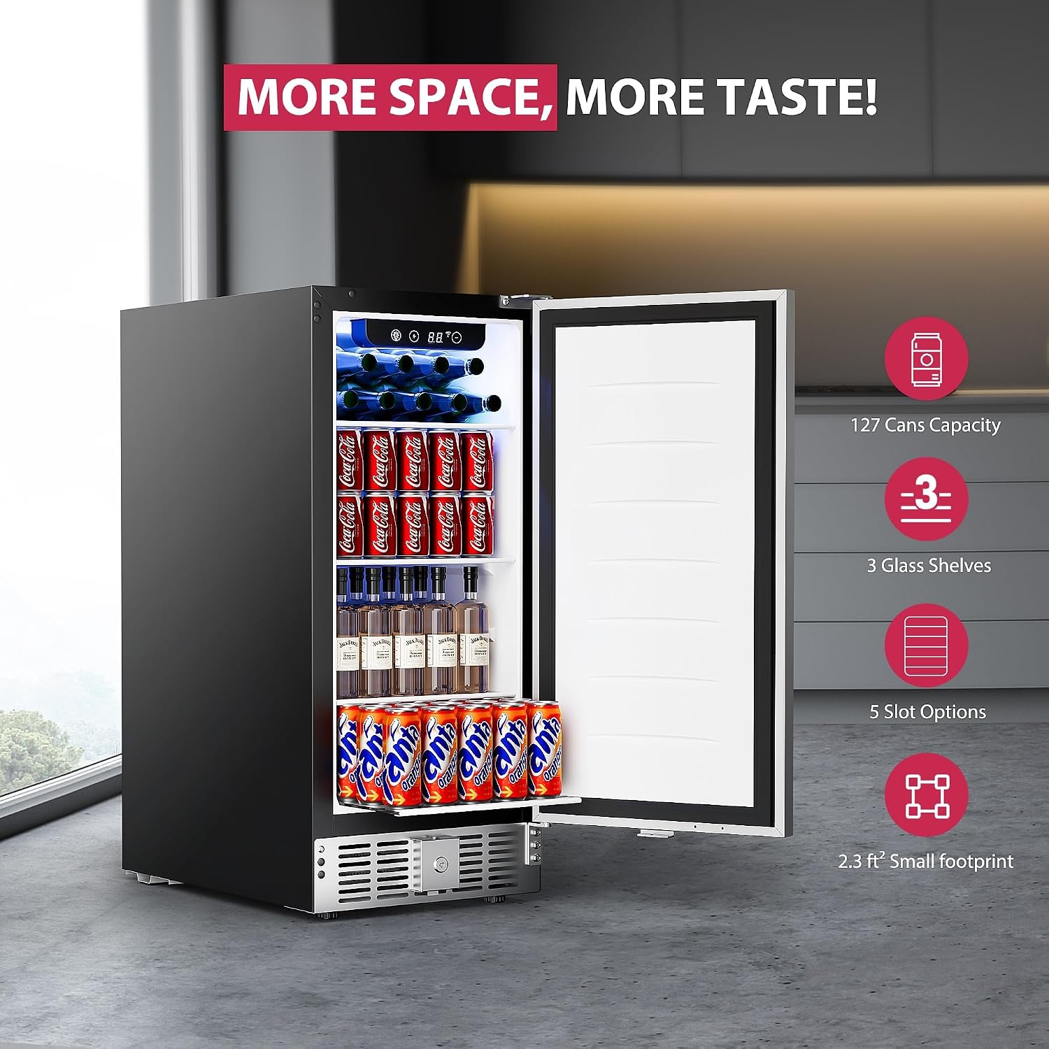 15 Inch Beverage Cooler Under  - Wine Beer Mini Fridge recension och pris